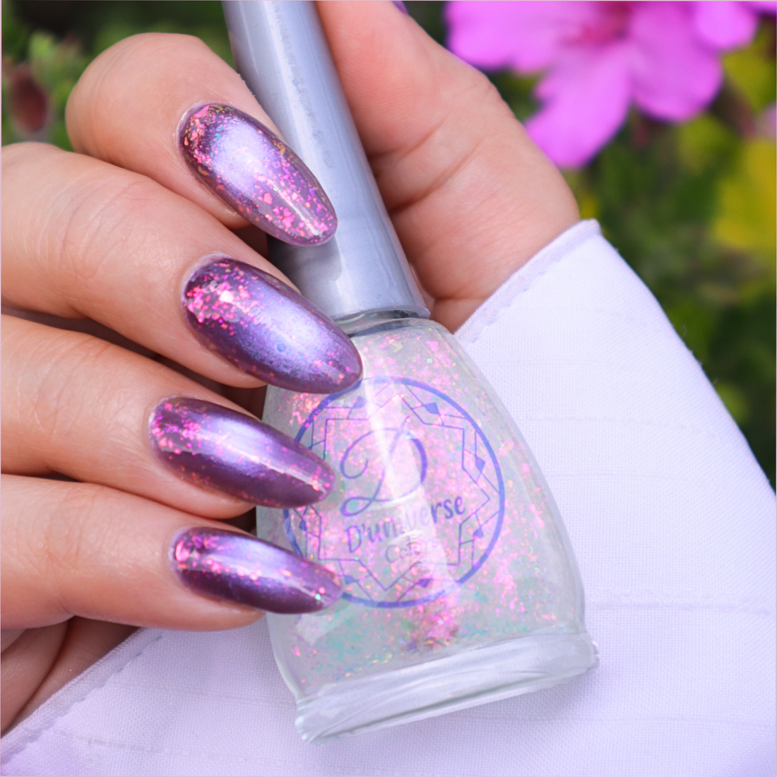 Esmalte con flakes