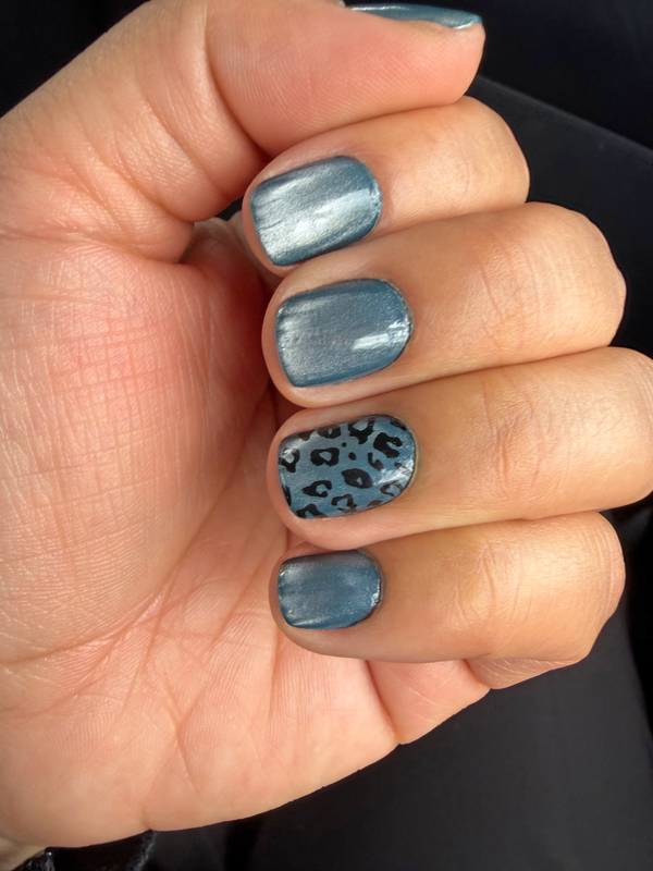 Esmalte Destello+Base azul