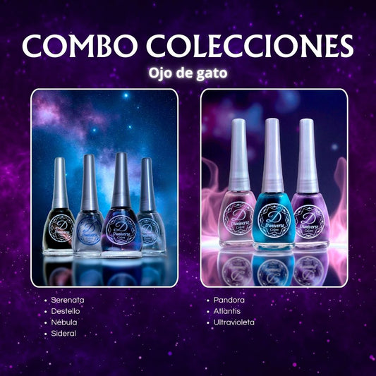 Combo x7 Esmaltes Ojo de Gato